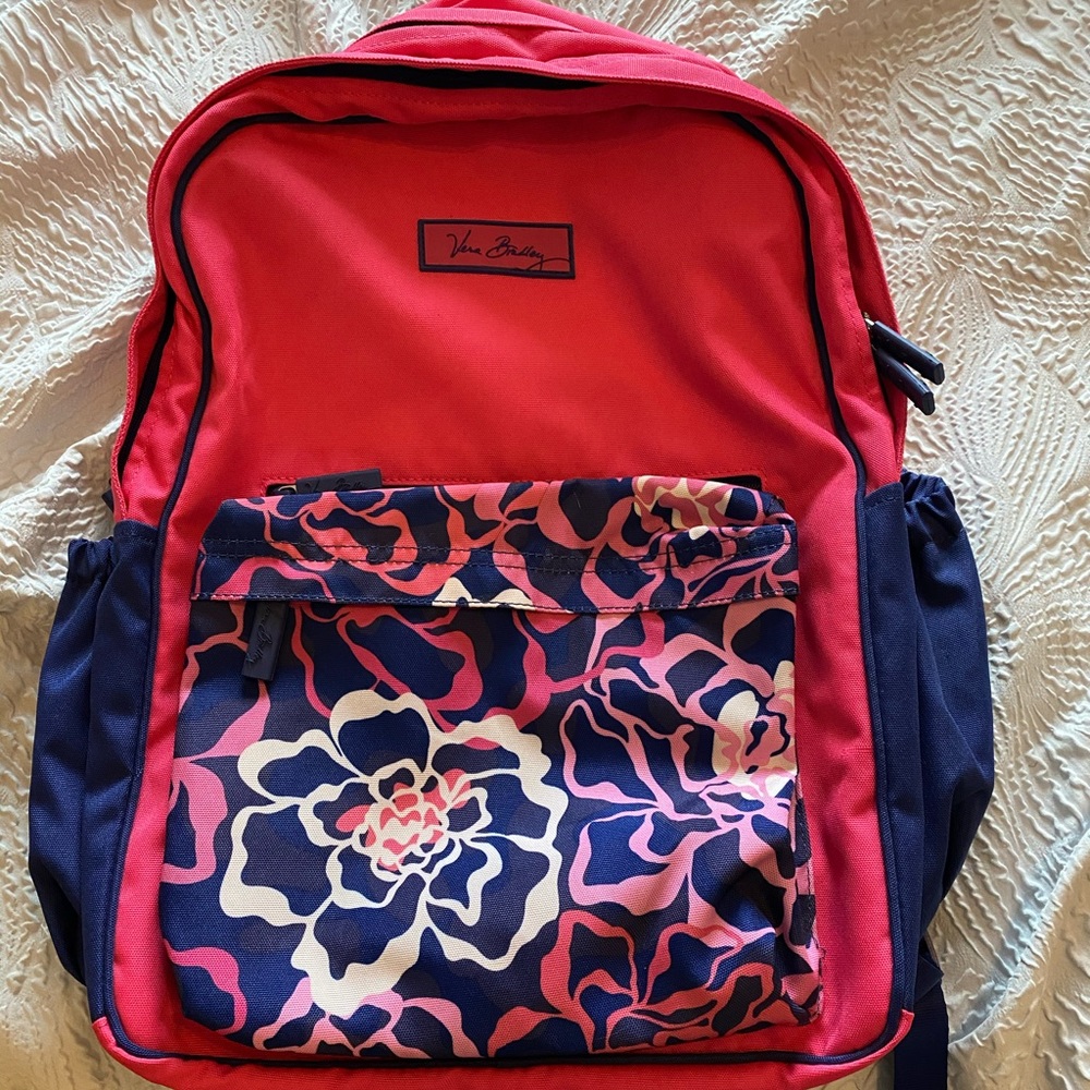 Vera Bradley Pink and Blue Multicolor Backpack